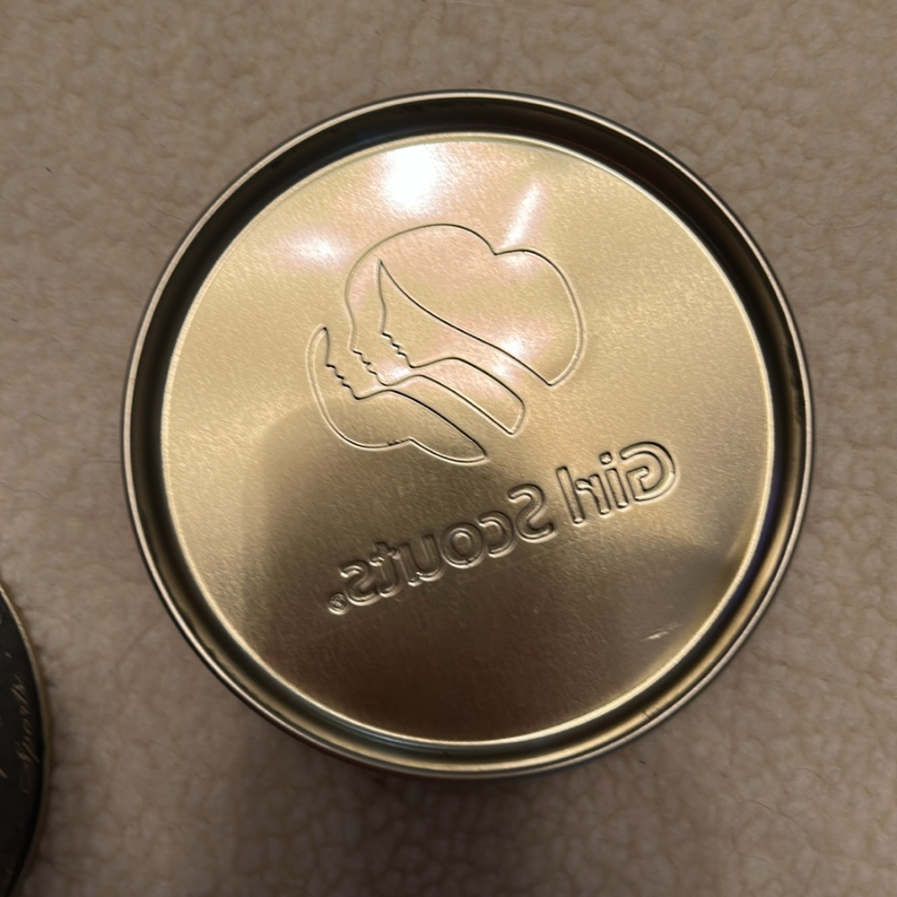 Girl Scouts Blue Tin Container - empty - Picture 5 of 5